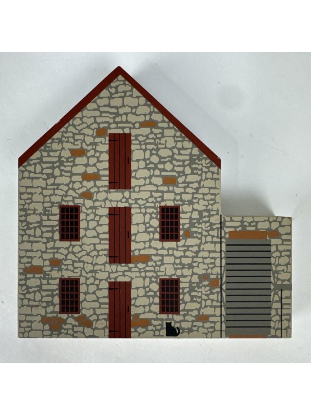 The Cat's Meow Wayside Grist Mill Sudbury Massachusetts 1996 wood shelf sitter